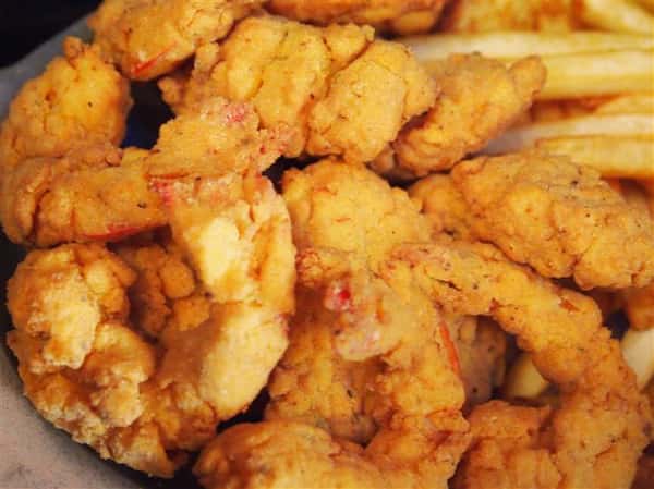 deep fried shrimp on a plate