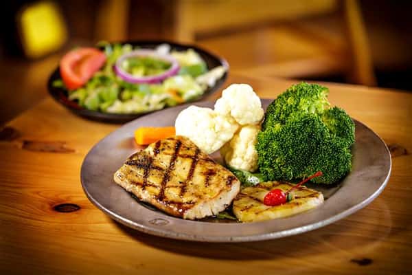 grilled chicken with roasted vegetables