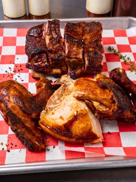 Smoked Ribs & Chicken Combo