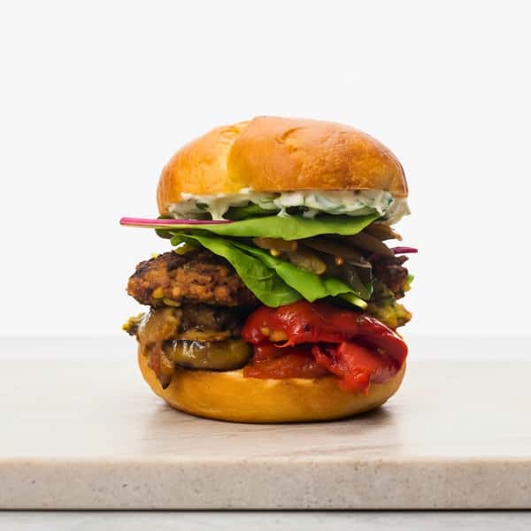 Chickpea Fritter Sandwich
