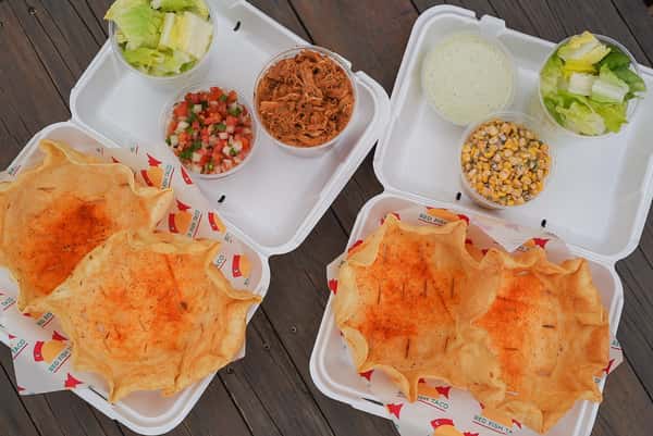 Family Style Taco Salad Bar
