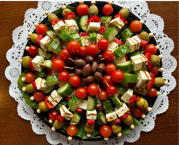 greek salad skewers