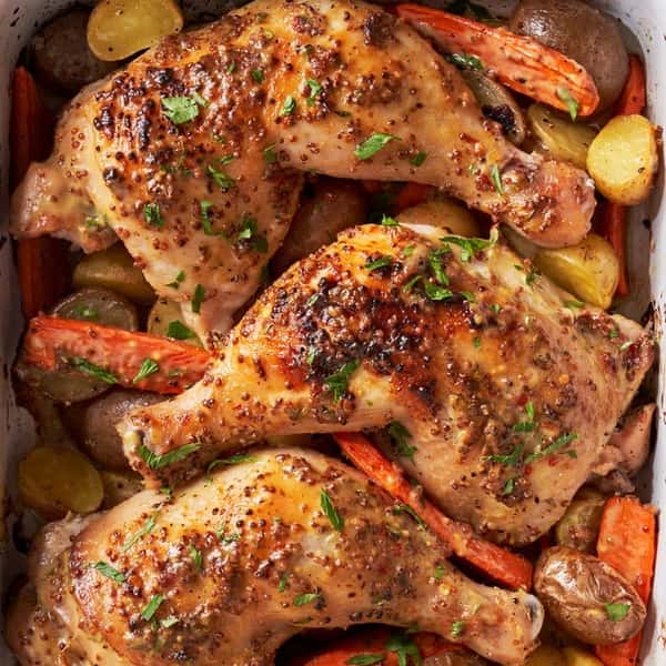 Maple Mustard Chicken Legs - half tray