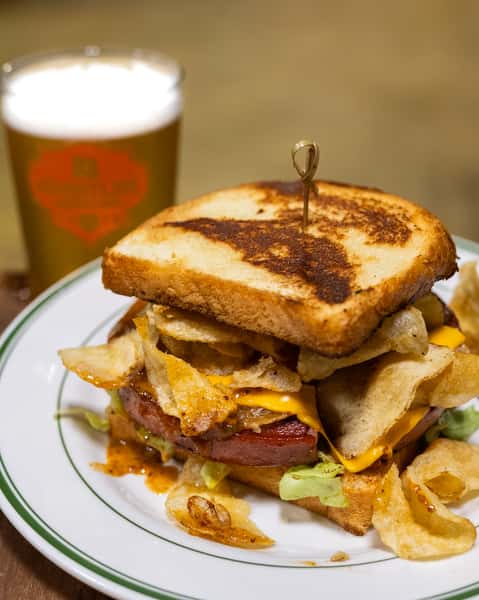 Fried Bologna Sando