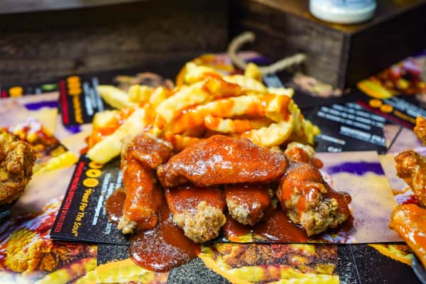 6PC NAKED PARTY WINGS W/FRIES