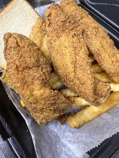 Fish - Whiting w/Fries & Bread 
