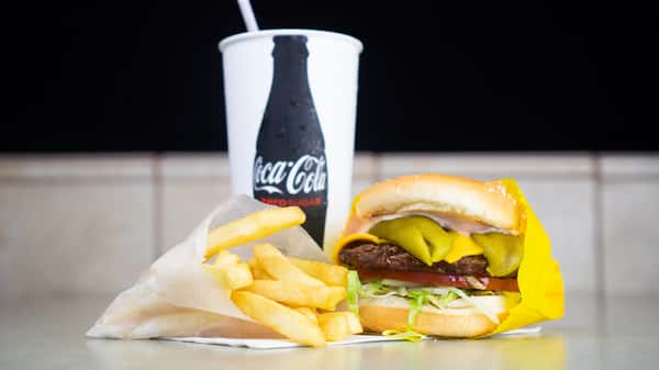 #8 Green Chile Cheese Burger