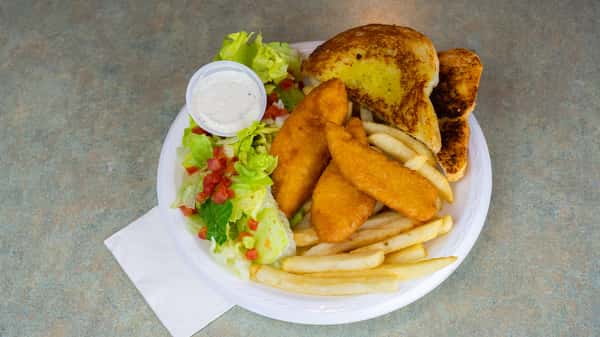 3 Piece Fish & Chips Dinner