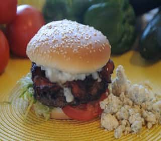 Blue Bacon Burger