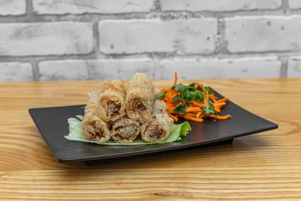 Waffle Net Egg Rolls