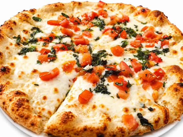 Tomato Basil Garlic Pizza