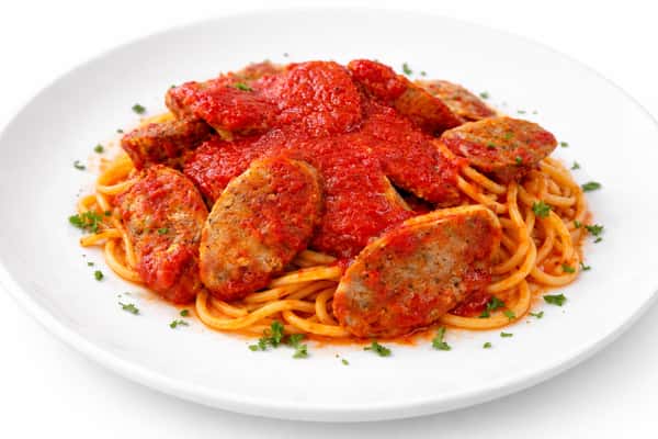 Spaghetti with Meatballs or Sausage