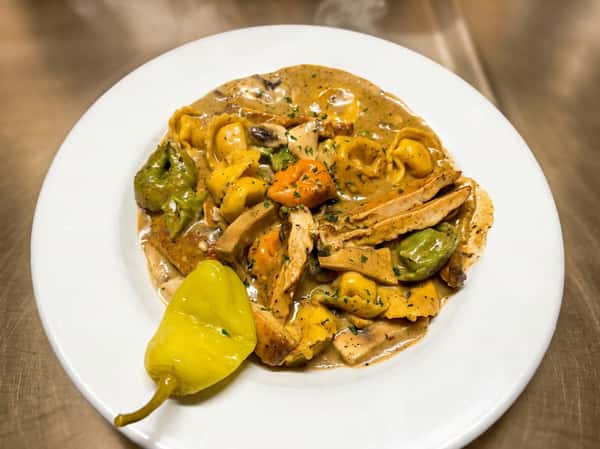 Blackened Chicken Fettuccine or Tortellini