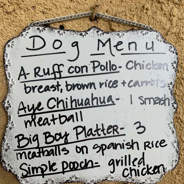 dog menu