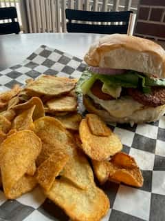 Fried Green Tomato Burger