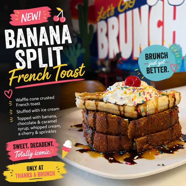 Banana Split Ice Cream French Toast
