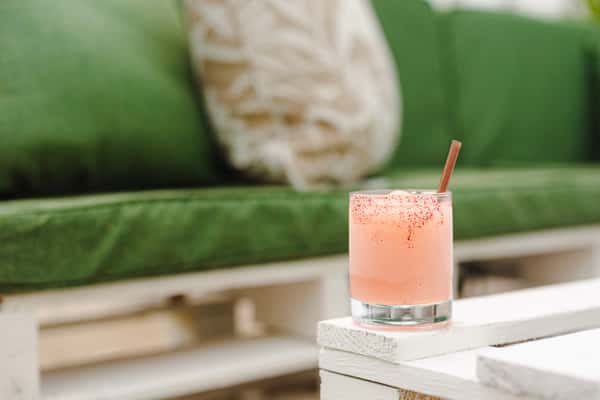 Pink cocktail