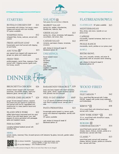 DINNER MENU