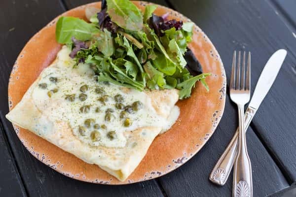 crepe and salad