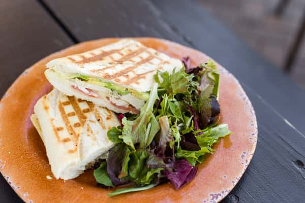 Turkey Club Panini Malaga Cove Yellow Vase Cafe in CA