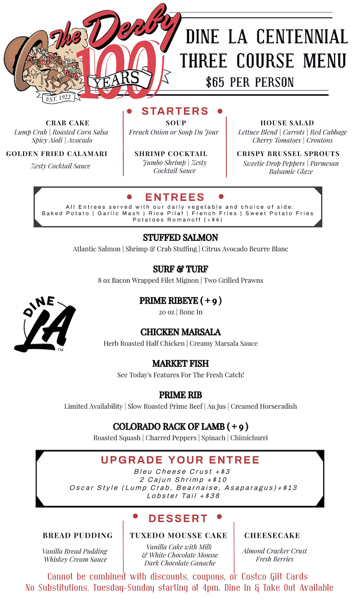Dine LA Menu