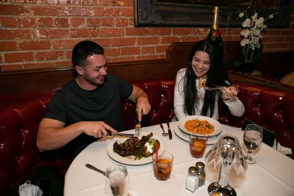 couple dining