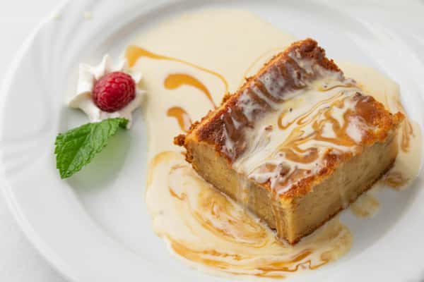 Warm Whiskey Bread Pudding