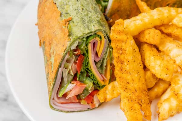 Wrap with Spinach and Ham