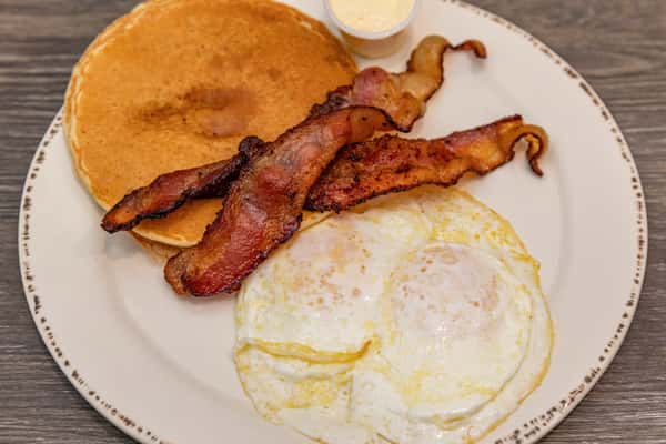 Eggs Pancake Bacon
