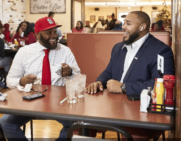 people at diner
