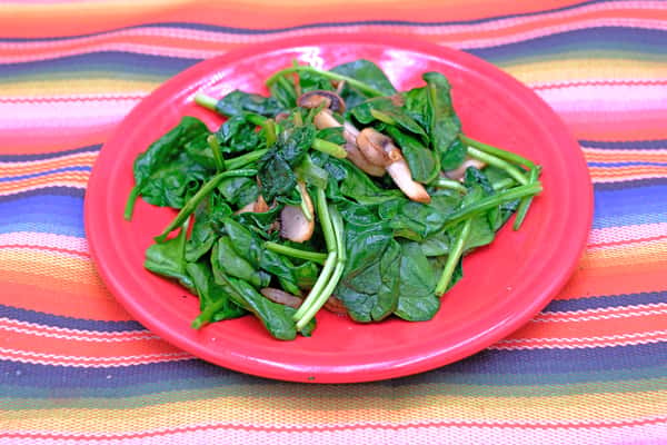 Spinach and Mushroom