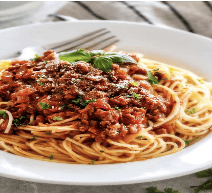 Lunch Spaghetti Bolognese