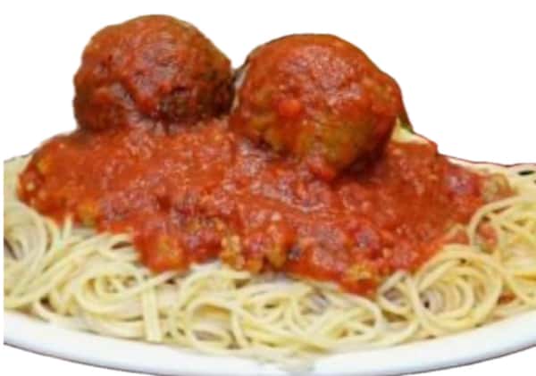 Spaghetti Marinara With 2 meatballs
