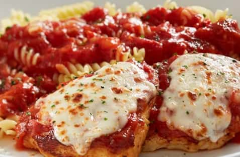 Grilled Chicken Parmigiana dinner