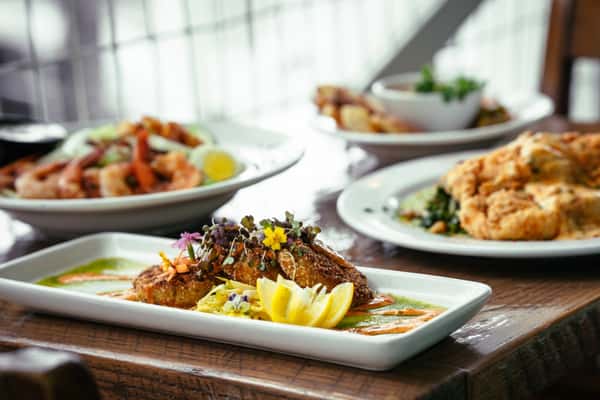 Fresh seafood and local ingredients