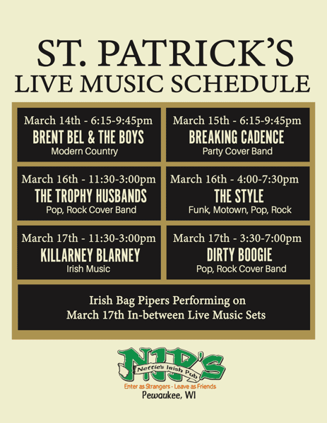 live music for st. patricks day