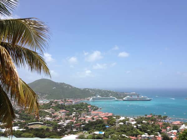 hill top view of st.thomas