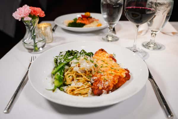Chicken parm and spaghetti