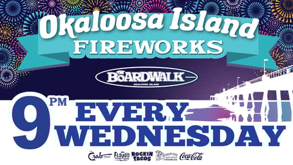 Okaloosa Island FIREWORKS at The Boardwalk