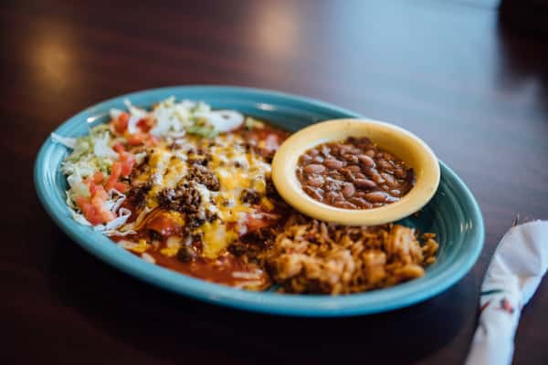 New Mexico Style Enchiladas