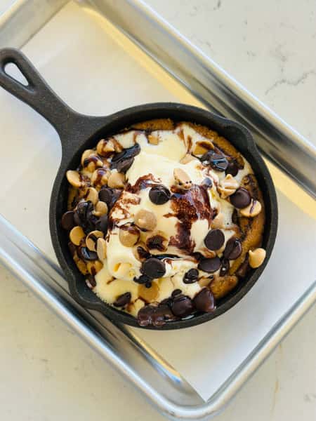 Peanut Butter Cast Iron Cookie