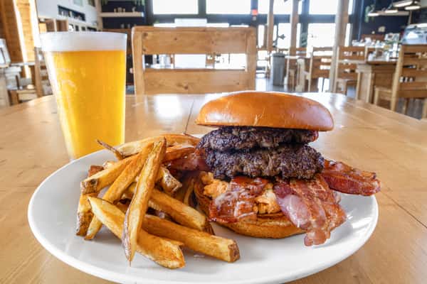 Pimento Cheese Bacon Burger.