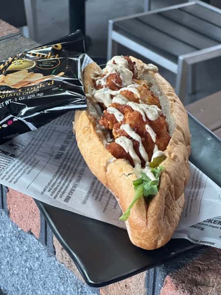 Hot Honey Shrimp Po`Boy