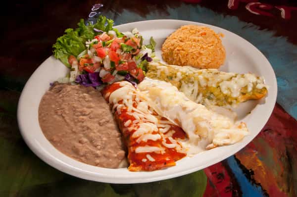 66. Tricolor Enchiladas