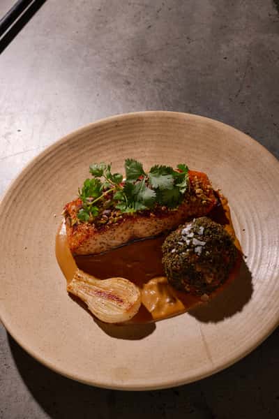 GRILLED PISTACHIO SALMON