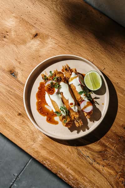 DEEP FRIED SHRIMP TACO (3pc)