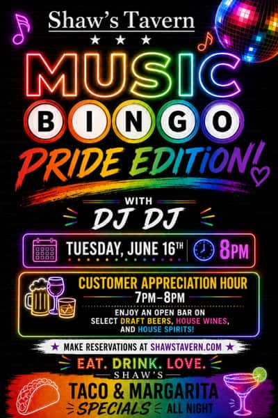 Music Bingo Pride Update