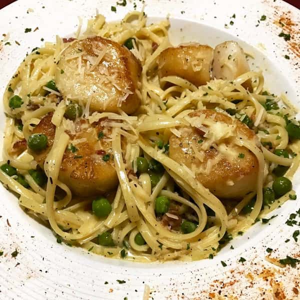 Scallops Carbonara