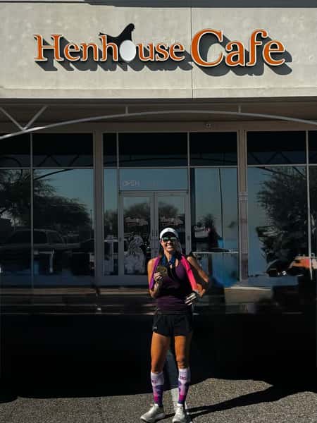 Jenniffer Jarvis at Dobson location for Mesa Marathon