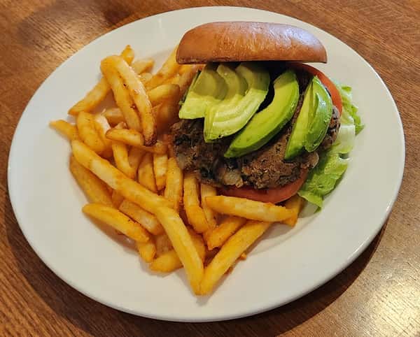 burger and fries